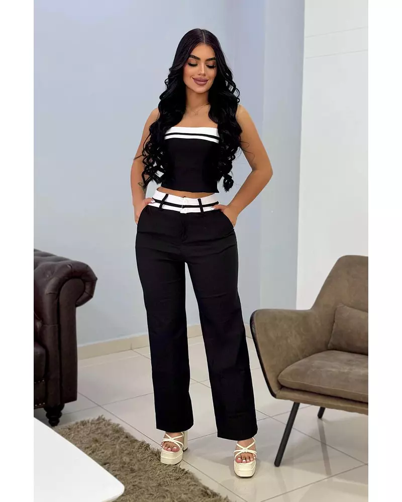 Pantalón Negro + Blusa Negra