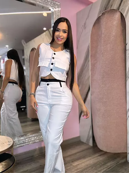 Blusa Blanca + Pantalon Blanco
