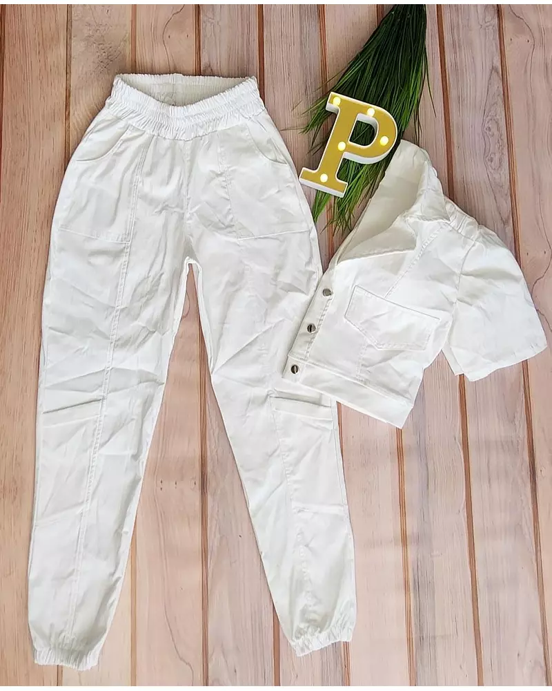 Camisa Blanca + Pantalón Blanco
