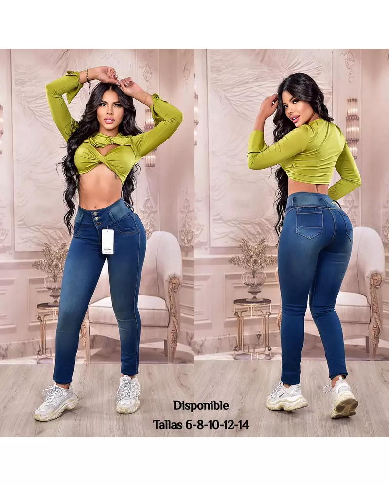 Jean Azul Oscuro Para Dama