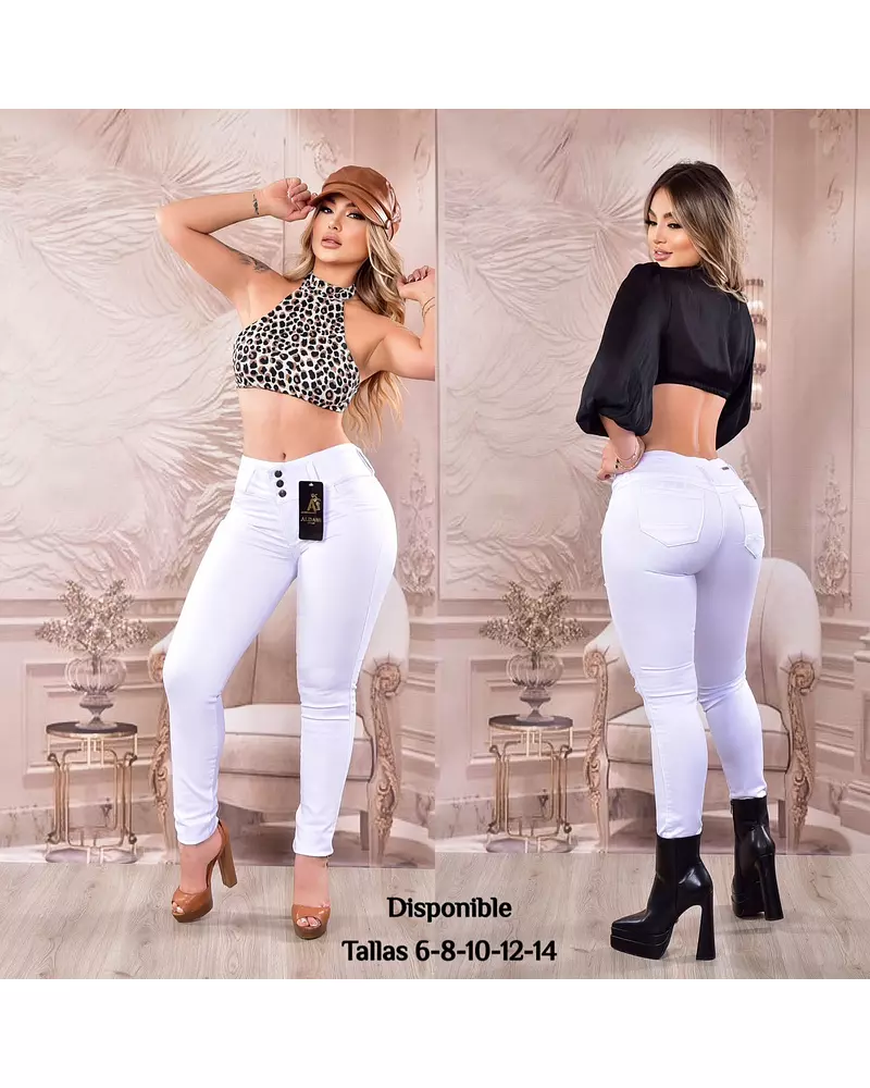 Jean Blanco Para Dama
