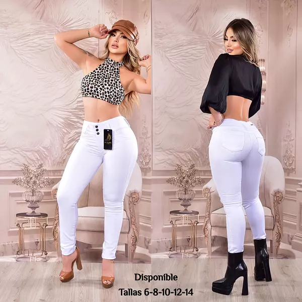 Jean Blanco Para Dama