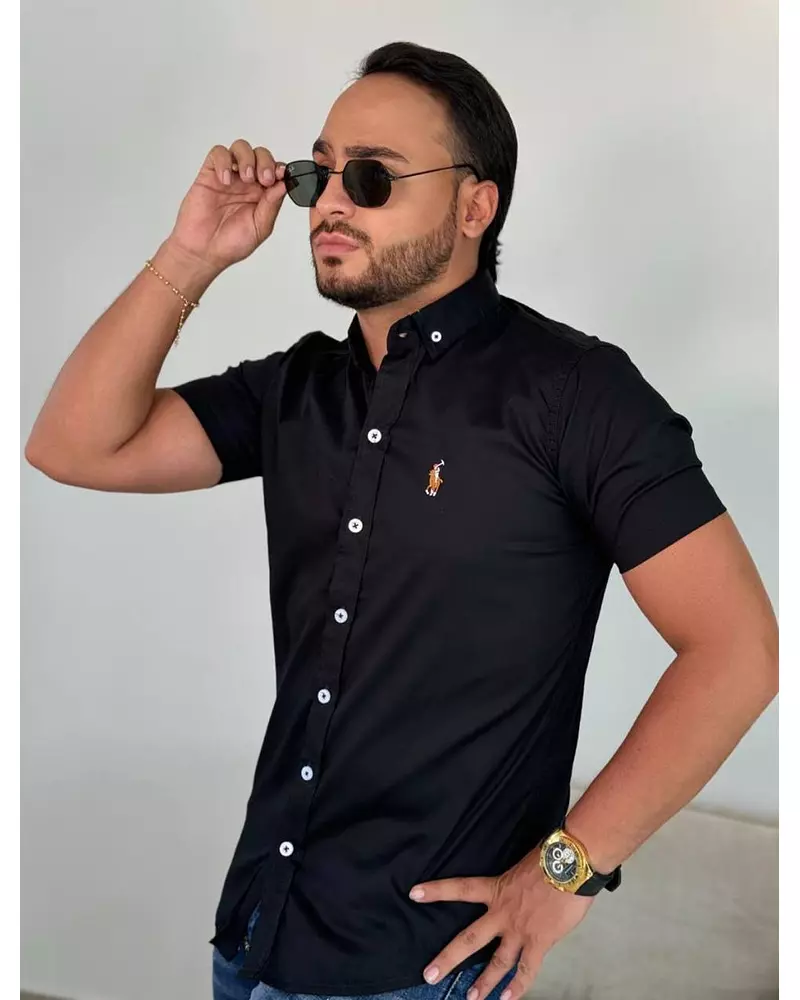 Camisa Negra Para Hombre