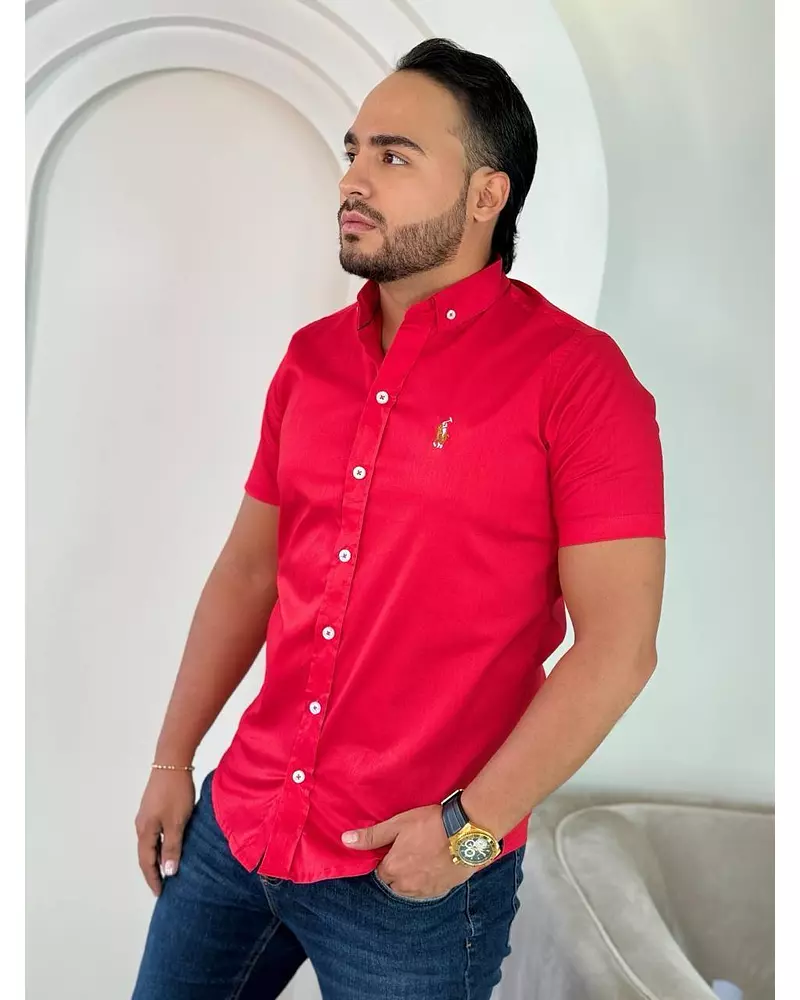 Camisa Roja Para Hombre