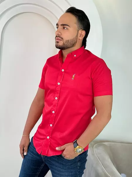 Camisa Roja Para Hombre