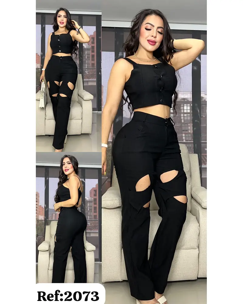 Pantalón Negro+Blusa Negra
