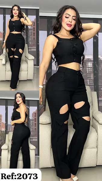 Pantalón Negro+Blusa Negra